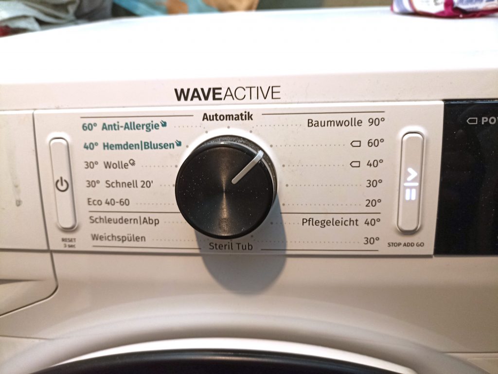 Spee Megaperls Color 4+1 Waschmittel, Einstellung Waschmaschine, Warmwäsche 60 Grad