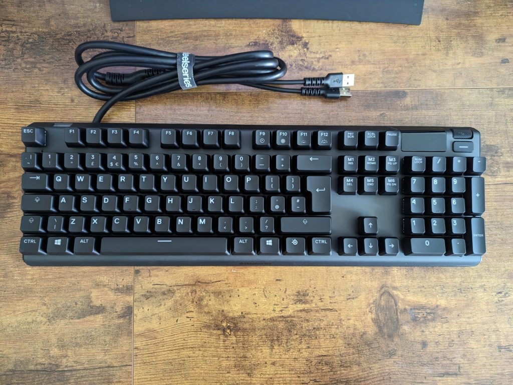 SteelSeries Apex Pro HyperMagnetic Gaming-Tastatur von oben