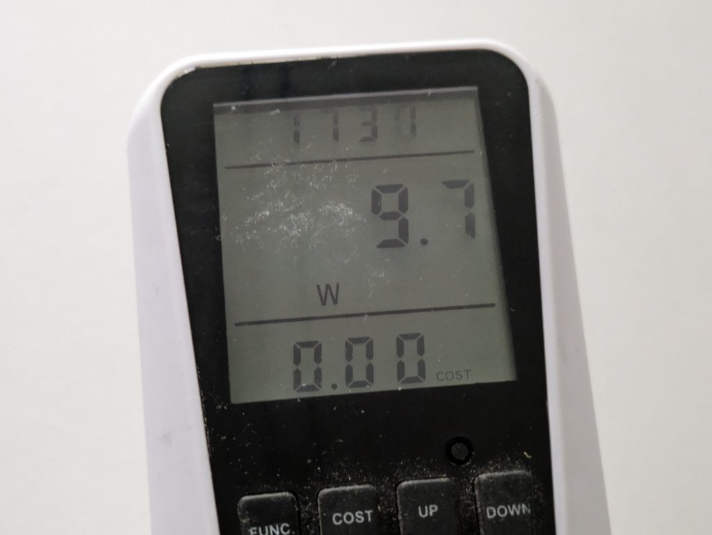 Stromverbrauch beim Laden des Black+Decker ‎BDCDC18 Akku-Bohrschrauber