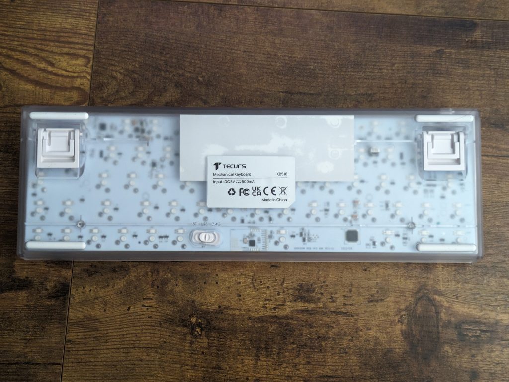 TECURS KB510 Gaming-Tastatur von hinten