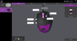 Tastenbelegung der Software der Cooler Master MM720 Gaming-Maus