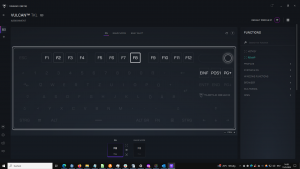 Tastenzuweisungen in der Software der Roccat Vulcan TKL Gaming-Tastatur
