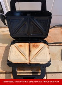Tefal SW853D Snack Collection Sandwichmaker 3-Minuten Sandwich