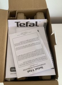 Tefal SW853D Snack Collection Sandwichmaker im geöffneten Karton von oben