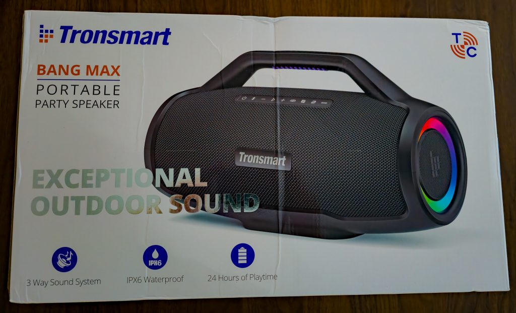 Tronsmart Bang Max Lautsprecher Verpackung