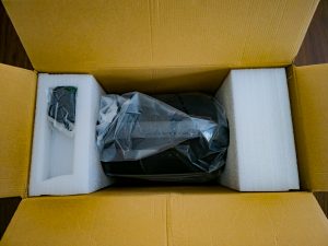 Tronsmart Bang Max Lautsprecher Verpackung geöffnet