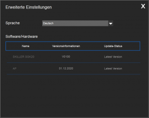 Übersicht in der Software der Sharkoon Skiller SGK20 Gaming-Tastatur