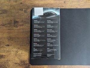 Verpackung der Sharkoon Shark Force II Gaming-Maus von hinten