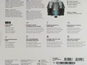 Verpackung der SteelSeries Apex Pro HyperMagnetic Gaming-Tastatur von hinten in der Nahansicht (2)