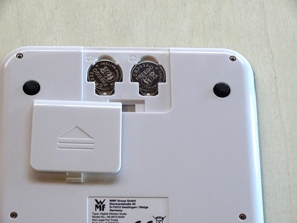 WMF Küchenwaage Batteriefach