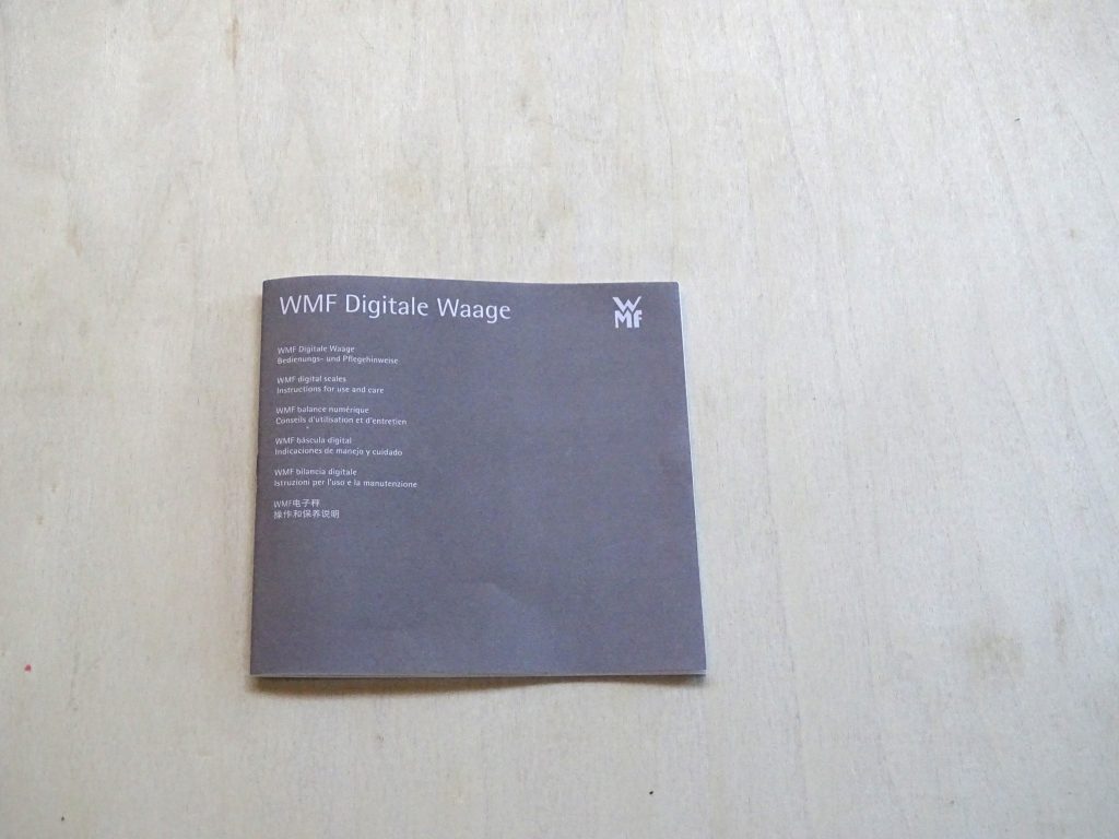WMF Küchenwaage Bedienungsanleitung
