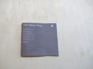 WMF Küchenwaage Bedienungsanleitung