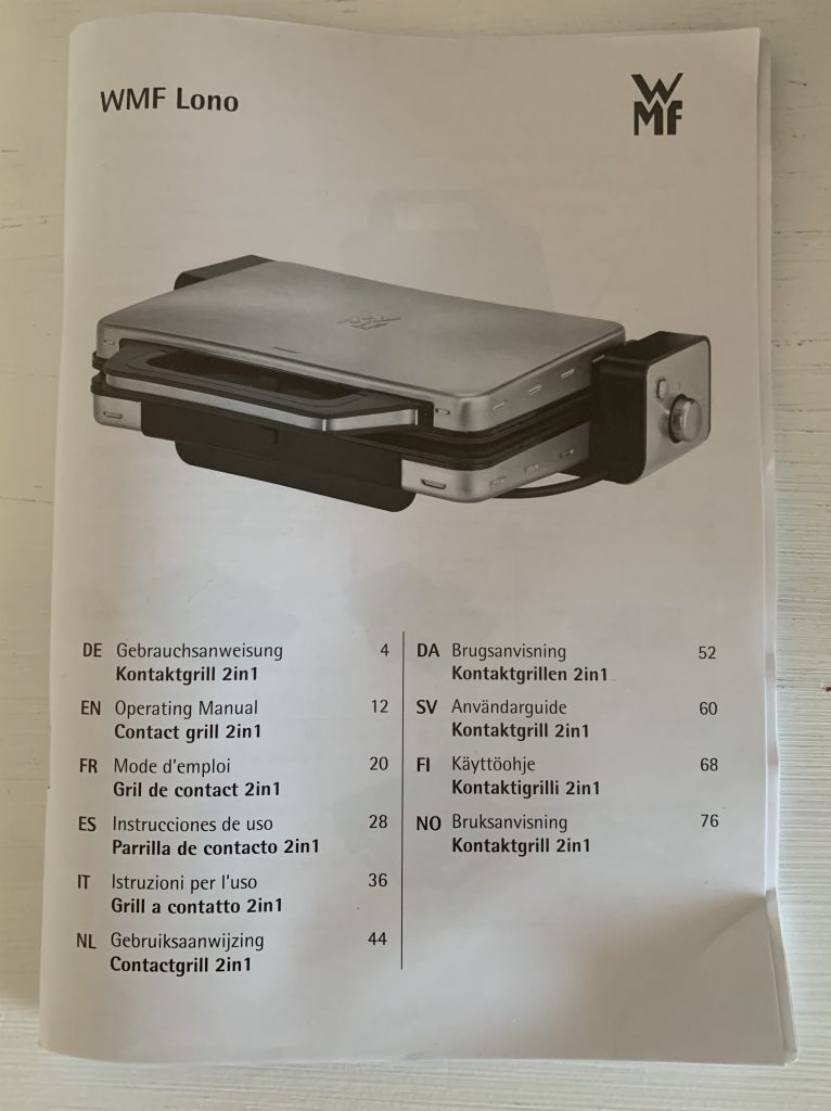 WMF Lono Kontaktgrill Bedienungsanleitung