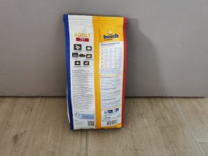 bosch HPC Adult mit Lamm und Reis Hundetrockenfutter Beutel von hinten