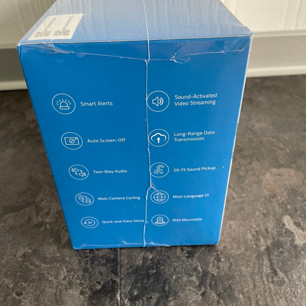 eufy Security SpaceView Babyphone Seitenansicht Verpackung