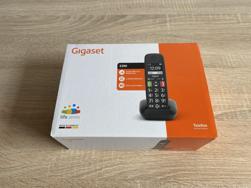 Gigaset E290 Seniorenhandy Verpackung