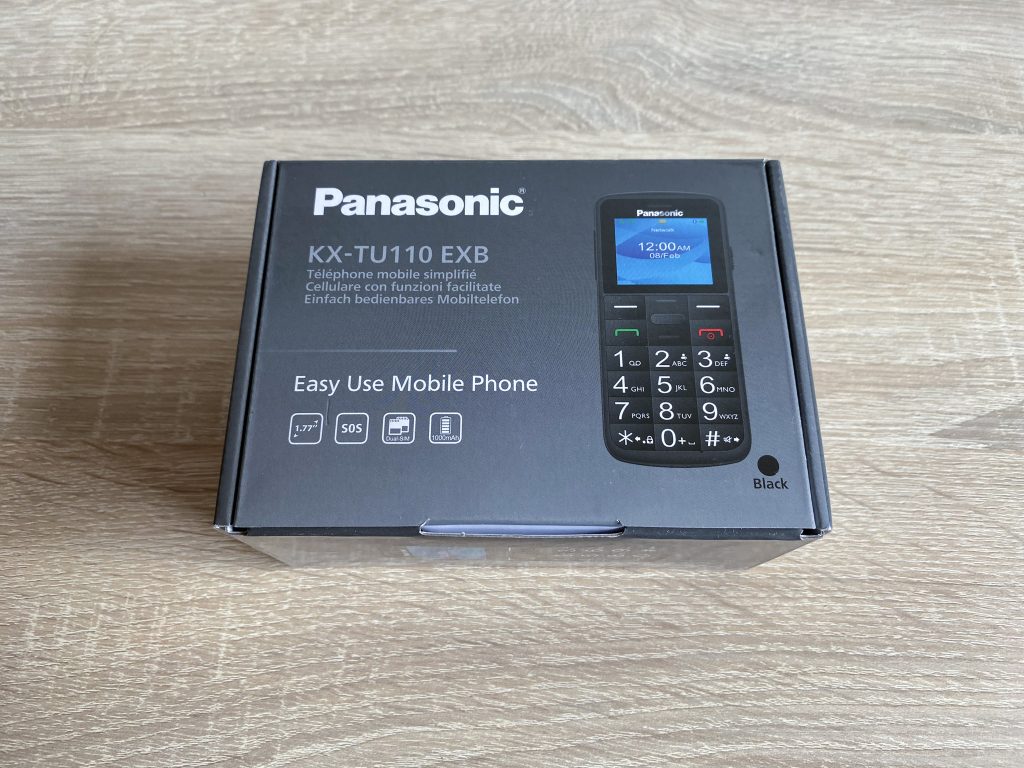 Panasonic KX-TU110 EXB Seniorenhandy Verpackung