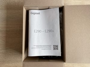 Gigaset E290 Seniorenhandy in der Verpackung 1