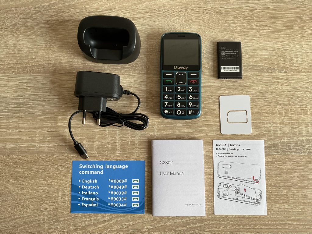Uleway M2302 Seniorenhandy ausgepackt 2