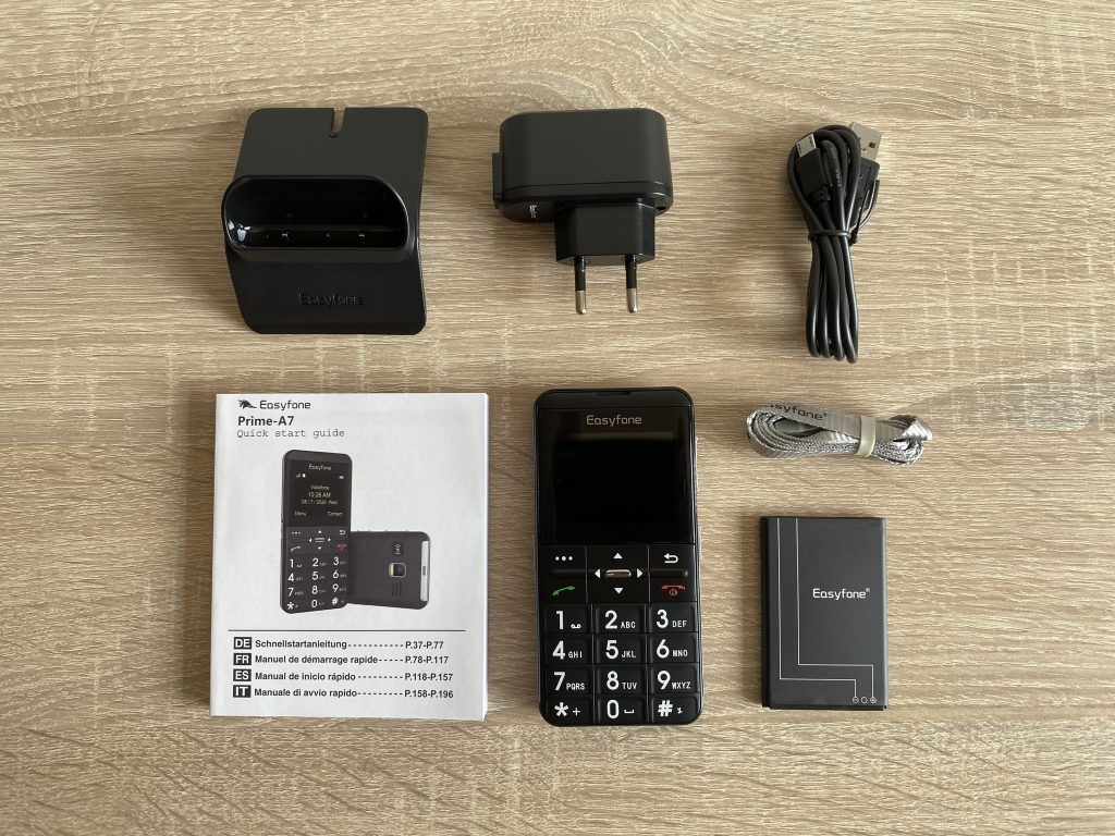 Easyfone Prime-A7 Seniorenhandy ausgepackt 2