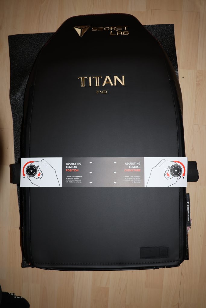 SecretLab Titan Evo Bürostuhl Rückenlehne Rückseite