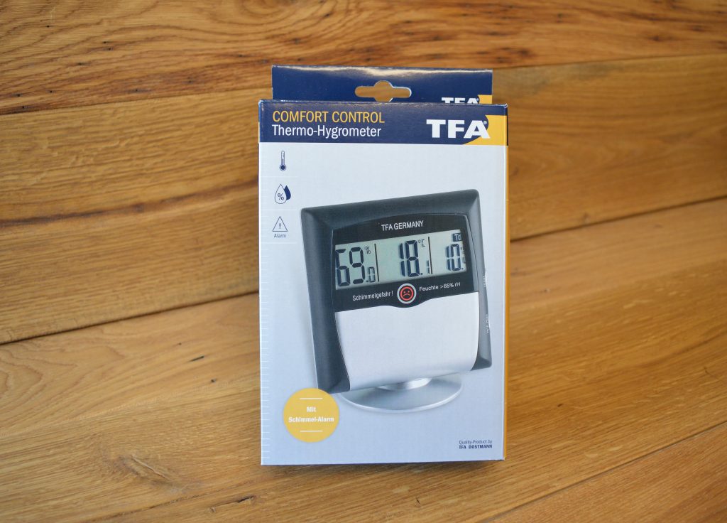 TFA Dostmann Comfort Control Thermo-Hygrometer Verpackung