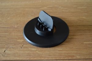 TFA Dostmann Präzisions Thermo-Hygrometer Detailansicht Standfuß