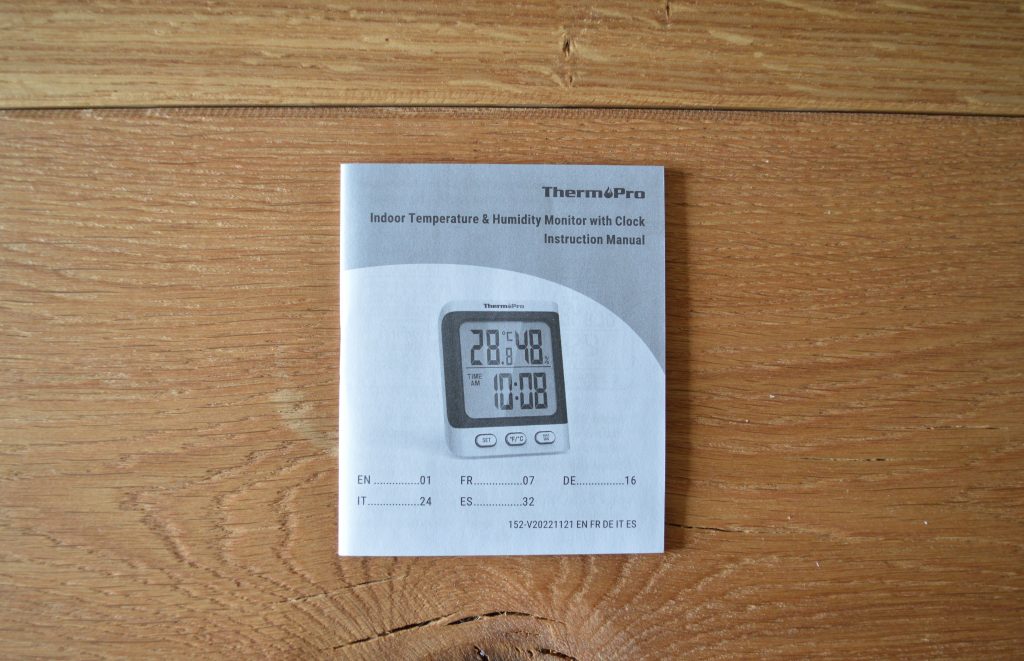 ThermoPro TP152 Thermo-Hygrometer Bedienungsanleitung
