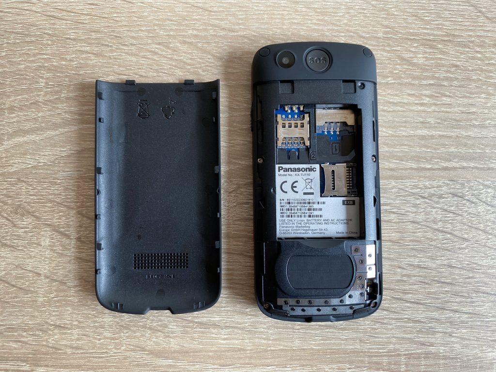 Panasonic KX-TU110 EXB Seniorenhandy Innen