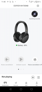 Edifier WH700NB Noise-Cancelling-Kopfhörer Screenshot