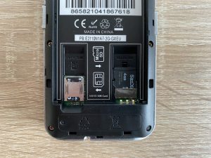 Easyfone Prime-A7 Seniorenhandy eingelegte Karten