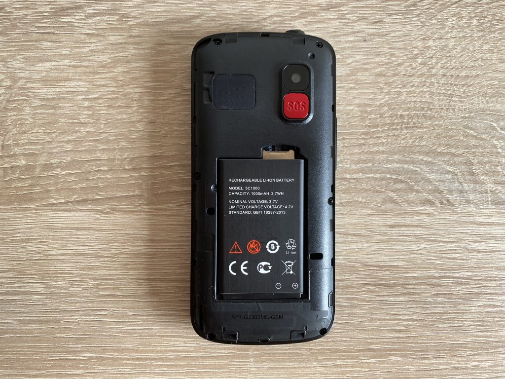 Uleway M2302 Seniorenhandy eingelegter Akku