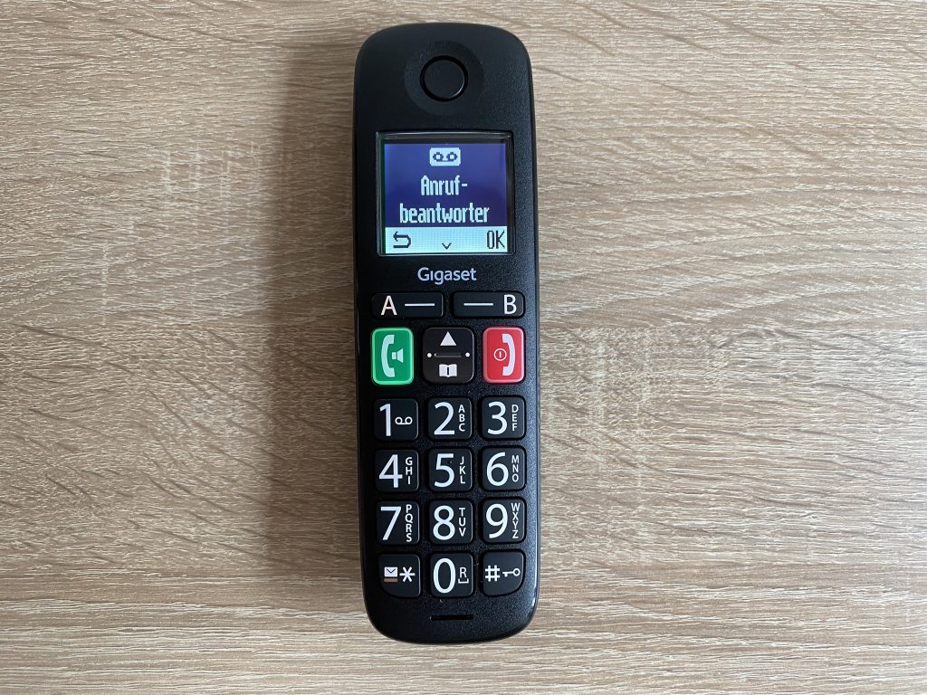 Gigaset E290 Seniorenhandy Menü Anrufbeantworter
