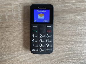 Panasonic KX-TU110 EXB Seniorenhandy Menüpunkt Messaging