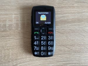 Artfone C1+ Seniorenhandy Menüpunkt Nachrichten