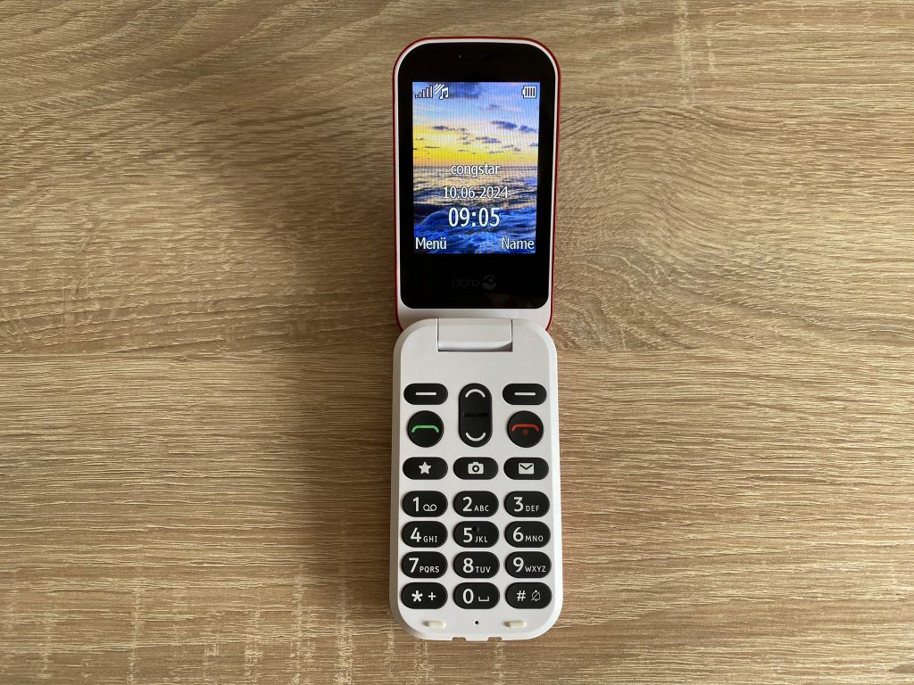 Doro 6040 Seniorenhandy Startbildschirm