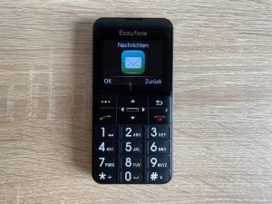 Easyfone Prime-A7 Seniorenhandy Menüpunkt Nachrichten