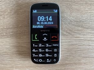 Emporia Euphoria V50 Seniorenhandy Startbildschirm