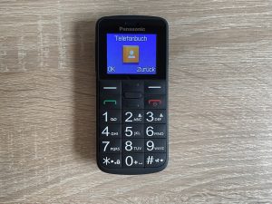 Panasonic KX-TU110 EXB Seniorenhandy Menüpunkt Telefonbuch