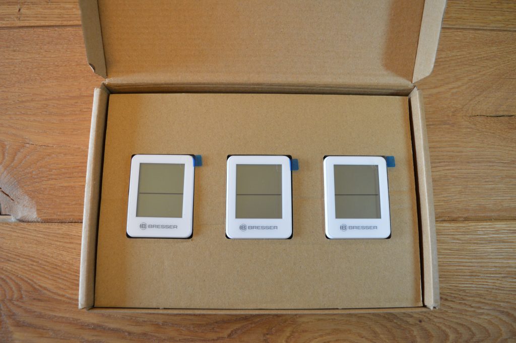 Bresser ClimaTemp Thermo-Hygrometer Verpackung geöffnet