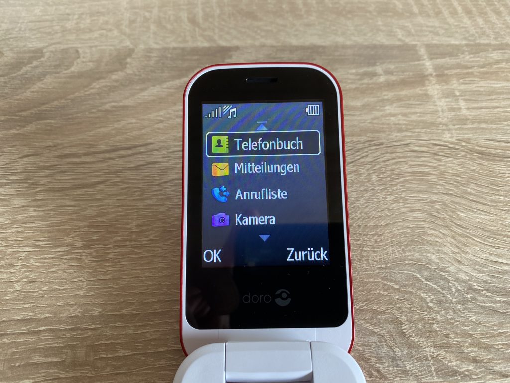 Doro 6040 Seniorenhandy Menü 1