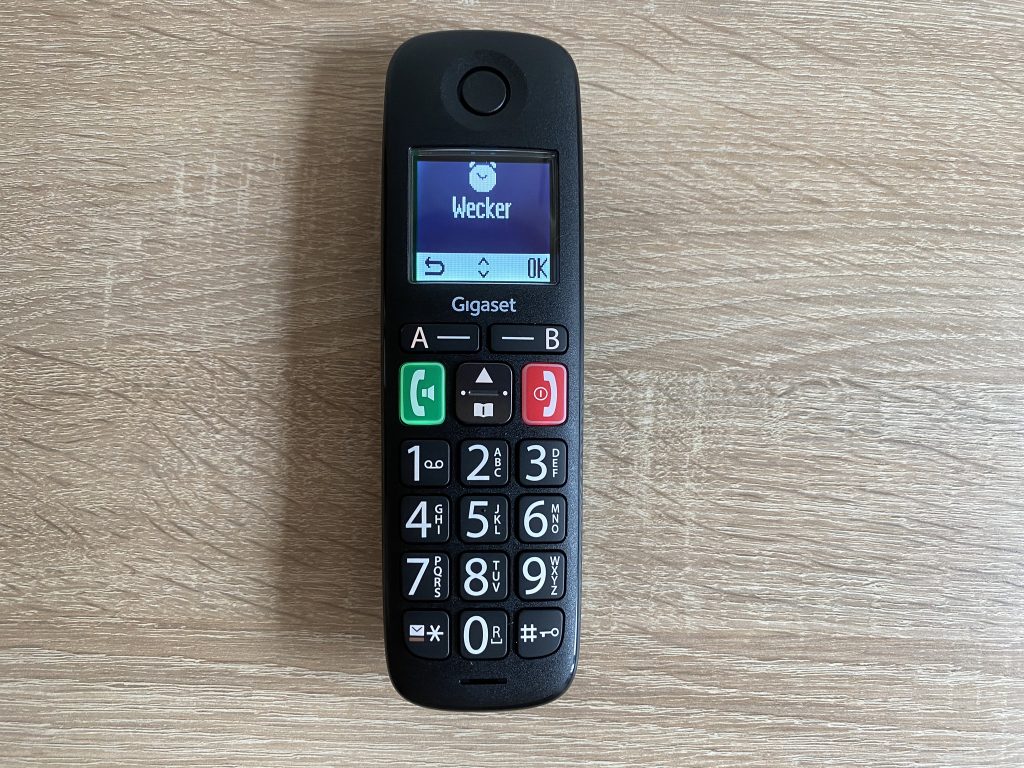 Gigaset E290 Seniorenhandy Menü Wecker