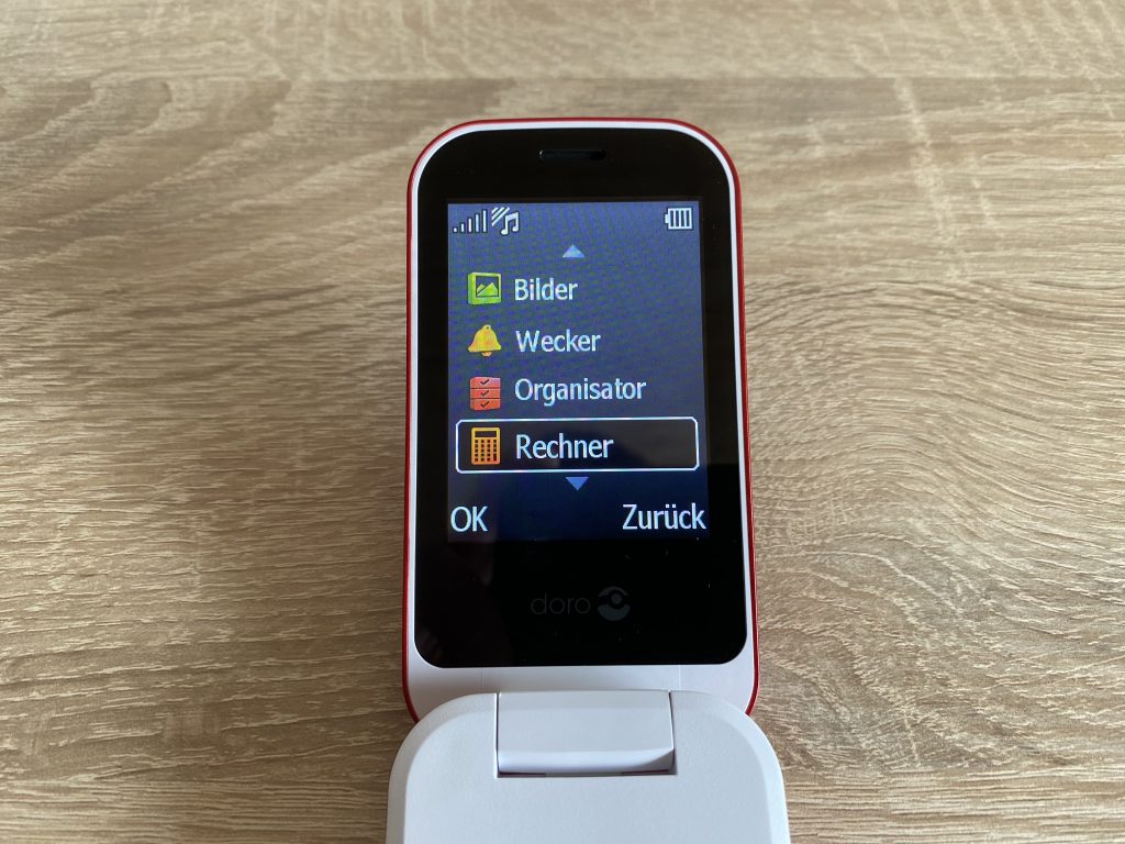 Doro 6040 Seniorenhandy Menü 2