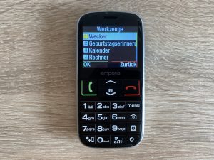 Emporia Euphoria V50 Seniorenhandy Menü 3