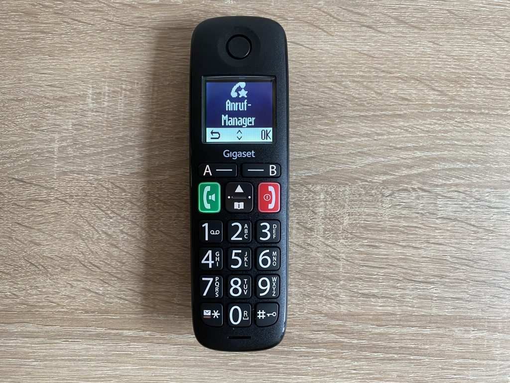 Gigaset E290 Seniorenhandy Menü Anrufmanager