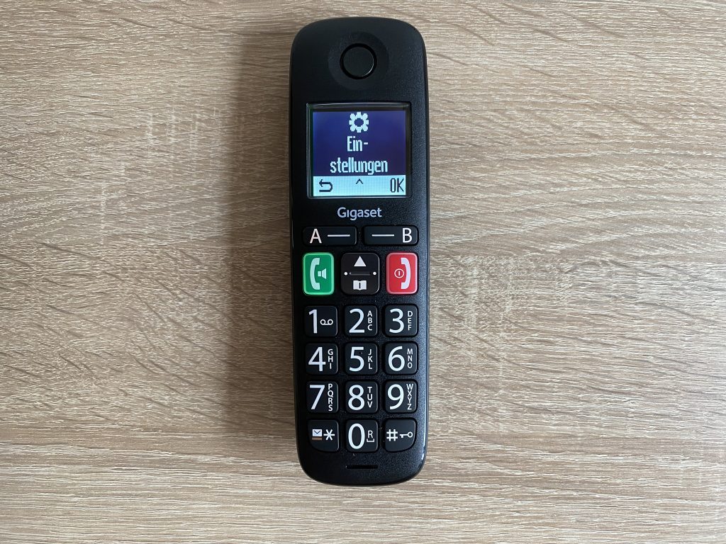 Gigaset E290 Seniorenhandy Menü Einstellungen