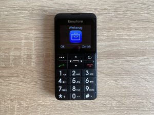 Easyfone Prime-A7 Seniorenhandy Menüpunkt Werkzeuge