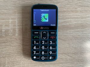 Uleway M2302 Seniorenhandy Menüpunkt Telefonbuch