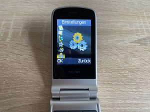 Beafon SL645 Seniorenhandy Menüpunkt Einstellungen