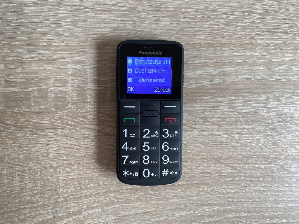 Panasonic KX-TU110 EXB Seniorenhandy Menü Eintsellungen